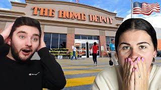 Brits Visit Home Depot for the first time!