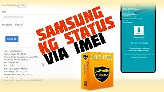 Samsung KG Status Check via Imei Online with Cheetah Pro Tool