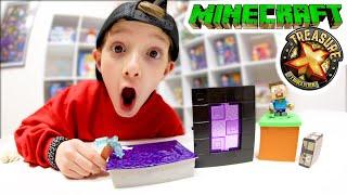 FATHER & SON TREASURE HUNT! (Minecraft Science Experiment!?)