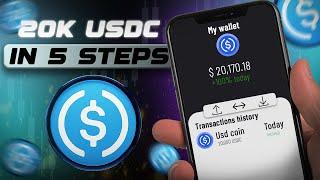 Get Your 20,000 FREE USDC (USD Coin) in Just 5 Simple Steps