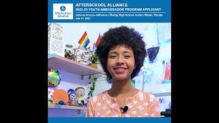 Afterschool Alliance | 2022-23 Youth Ambassador Program Applicant; Jamora Arroyo-Jefferson