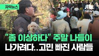 [자막뉴스] "좀 이상하다" 주말 나들이 가려다…고민 빠진 이유 / JTBC News