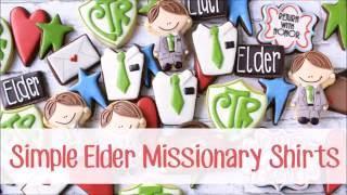 Easy Decorated Elder Missionary Shirt Cookies