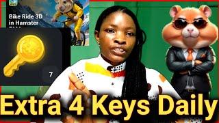 How I got 4 Keys From Playground Bicycle Hamster Kombat Game