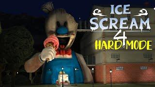 HARD MODE | Ice Scream 4: Rods Factory Full Playthrough Gameplay