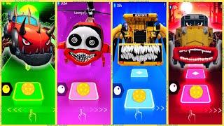 coffin dance - Helikopter Eater Thomas vs Train Eater vs Dump Truck Eater vs Car Monster | Tiles HOP