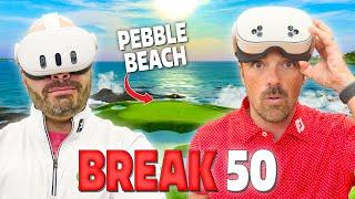 Can We Break 50 at Pebble Beach from the Front Tees? |  GOLF+ VR