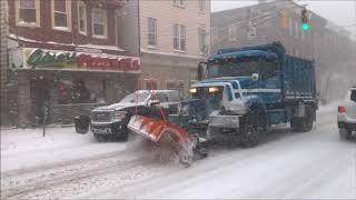 MINI COMPILATION OF SNOW PLOWS FROM THE 2017/2018 WINTER SEASON IN KEARNY, HARRISON & NEWARK, NJ.