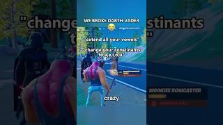 HOW TO BREAK VADER #zyfe #fortnite #gaming