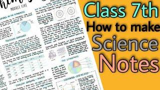 How to make notes for class 7 | science notes | hamari kaksha