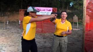 Beginner Target Shooting Tip #5: Pistol Grip & Stance - Kay & Lena Miculek - Babes with Bullets