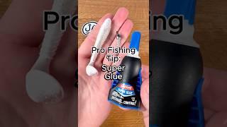 SUPER GLUE Fishing Tip #fishing #bassfishing #fishingtips