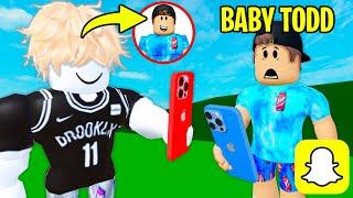 I Test MY SON with Roblox Snapchat..