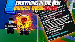 AWAKENED DRAGON TALON UPDATE CHANGES EVERYTHING in One Fruit Simulator