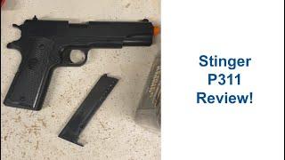 Stinger P311 Spring Airsoft Pistol Review and Shoot Test