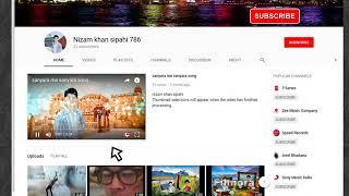 how to subscribe buttun added in youtube by nizam khan sipahi