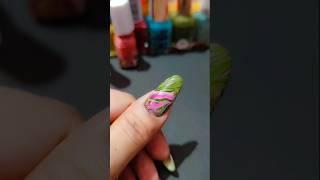 easy nail art design with water #nailart #diy #nailsnailsnails #notoolnailart #mood