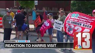 VP Kamala Harris' visit brings supporters, protesters to Pittsfield