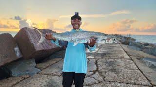 Port A Jetty Fishing for King Mackerel and Bullreds