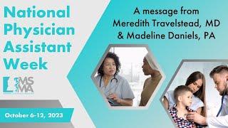 Dr. Travelstead - National Physician Assistant Week - 2023