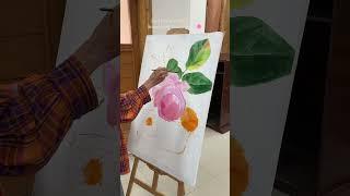 First layer on my oil painting.......#art #oilpainting #painting #aesthetic #flowerpainting
