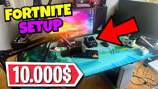 My $10,000 Fortnite Gaming Setup! - 2022 Setup Room Tour!