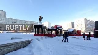 Minecraft monument of Lenin unveiled in Siberia, Russia