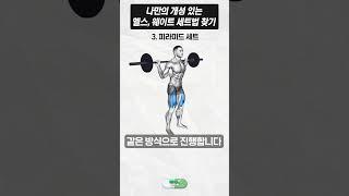 나만의 개성 있는 헬스, 웨이트 세트법 찾기