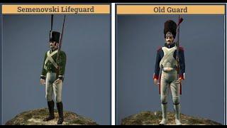 Napoleon: Total War 1vs1: Semenovski Lifeguard vs Old Guard (MELEE COMBAT)