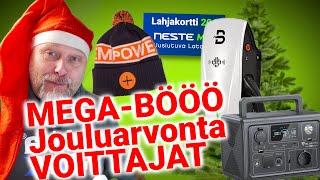 MEGA-BÖÖÖ-Jouluarvonnan voittajat