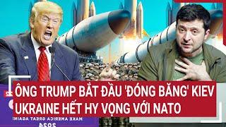 Ông Trump bắt đầu 'đóng băng' Kiev, Ukraine hết hy vọng với NATO