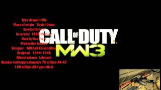 mw3 info-all guns-ak47