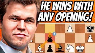 "King's Indian Chaos!" Magnus Carlsen DESTROYS Alireza Firouzja w/ RARE OPENING! (Magnus Chess 2024)