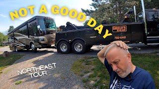 Motorhome Towed  Greeley’s Garage | NorthEast Tour | FT RV Living 