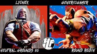 Neutral Grounds 86 Lycnox (JP) vs GenericGamer (Zangief) Round Robin