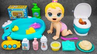 78 Minutes Satisfying with Unboxing Cute Baby Bathtub Playset, Funny Toilet  | Review Toy ASMR