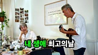 와우~ 60년 만에 처음 받아본 생일상, 피터가 마릴린 먼로가 됐네.