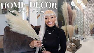 HUGE AFFORDABLE HOME DECOR HAUL! AMAZON  + TARGET +HOBBY LOBBY &  MORE | GLAMAZONTAY  HAUL