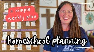 PLANNING OUR WEEKLY SCHEDULE the simple way // Homeschool Planning COLLAB