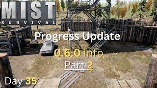 Mist Survival: Progress Update 0.6.0 Info | MAP Rework | Day 35 | Building | Crafting |
