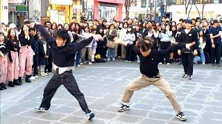 [STREET ARTIST] AF SHOW. THAILAND BOY VS YONSEI UNIV. STUDENT. IMPROMPTU DANCE BATTLE (BAGGY JEANS)