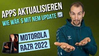 Motorola razr 2022 - Apps aktualisieren / App-Update •  •  •  • Anleitung