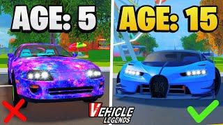 How Different AGES Play ROBLOX Vehicle Legends!