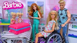 Barbie Doll Family New Baby Stories - Nursery, Packing for Hospital & Baby Arrival