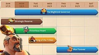 New Event Calendar in Rise of Kingdoms