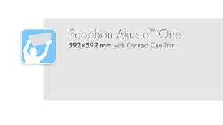 Ecophon Akusto™ One 592x592 mm installation