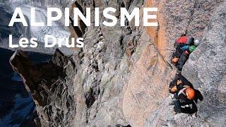 Pilier Sud du Grand Dru Voie Contamine Bastien Les Drus Chamonix Mont-Blanc alpinisme escalade