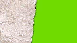 Paper Turn Green Screen Background 4K (4 Video)