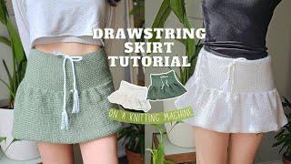 Drawstring Skirt on a Sentro Knitting Machine Tutorial