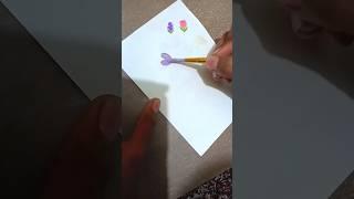 Flowers Painting ️| New Technique | #shortsfeed #shorts  #art #viralshort #painting